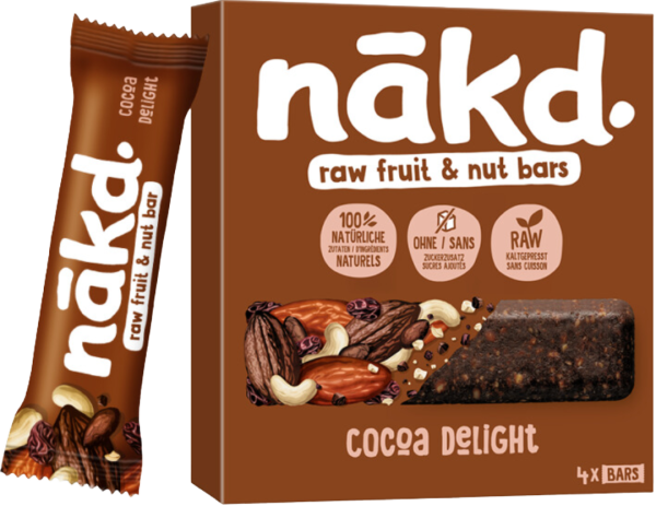 nākd. - Raw Fruit & Nut Bar Cocoa Delight 105g